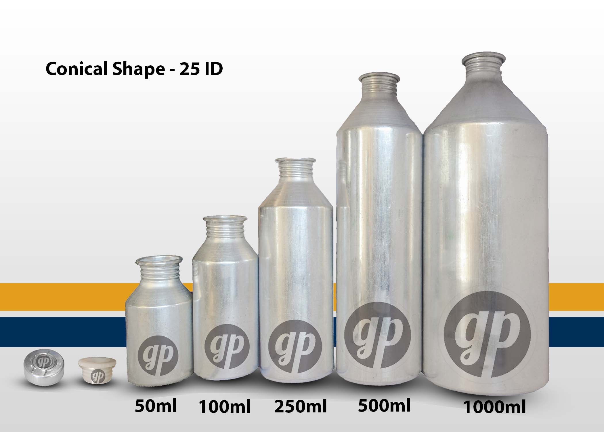 Conical Shape 25 ID Bottle