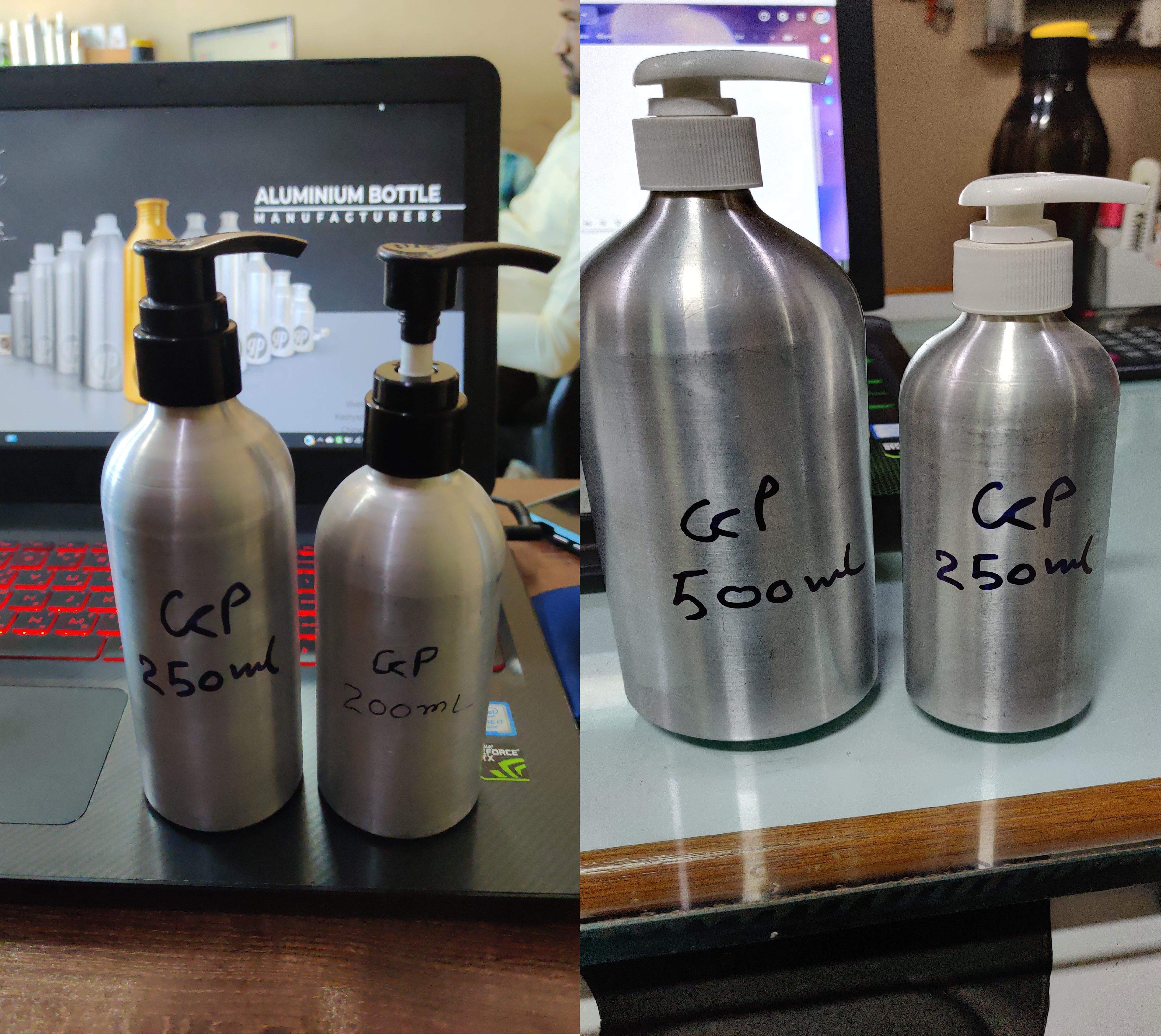 Premium Aluminium Cosmetic Bottle